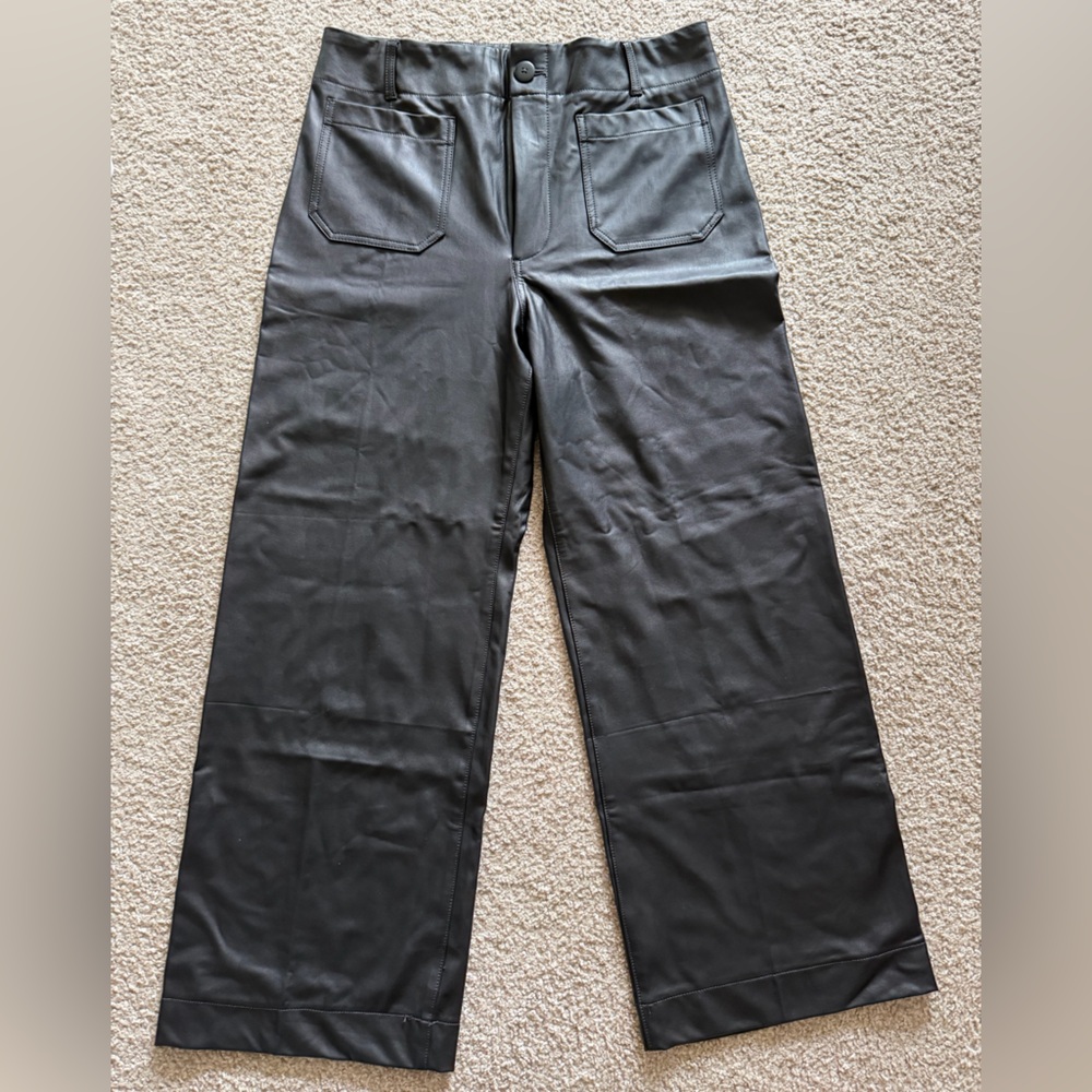NWT Maeve The Collette Full Length Faux Leather Pant